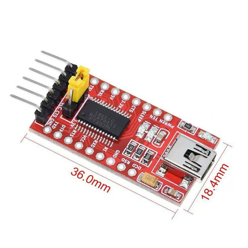 1pcs FT232RL FTDI USB 3.3V 5.5V To TTL Serial Adapter Module for Arduino FT232 Pro Mini USB TO TTL 232