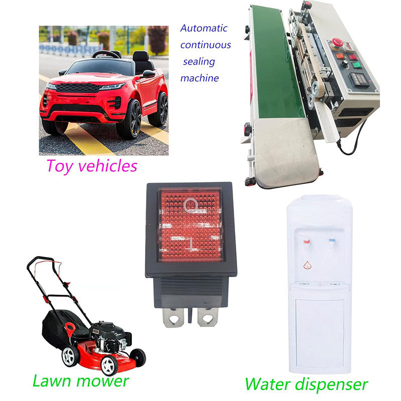 2 Position Red/Green Light Rocker Switch 16A/250V KCD4-20 4 Pin 6 pin ON/OFF Toggle Switches