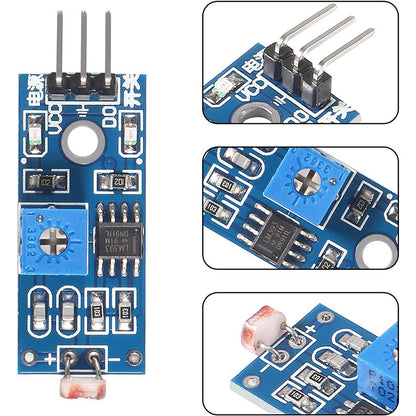 Photosensitive brightness resistance sensor module Light intensity detect 3pin 4pin For Arduino
