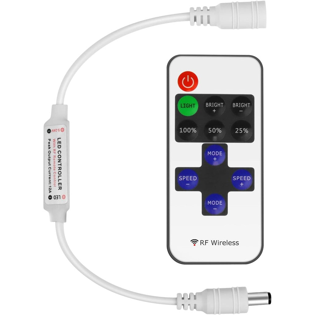 12V Rf Wireless Remote Switch Controller Dimmer For Mini Led Strip Light