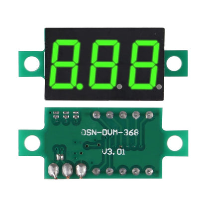 0.28 0.36 0.56 Inch 2.5V-40V Mini Digital Voltmeter Voltage Tester Meter RED/BLUE/YELLOW/GREEN LED Screen