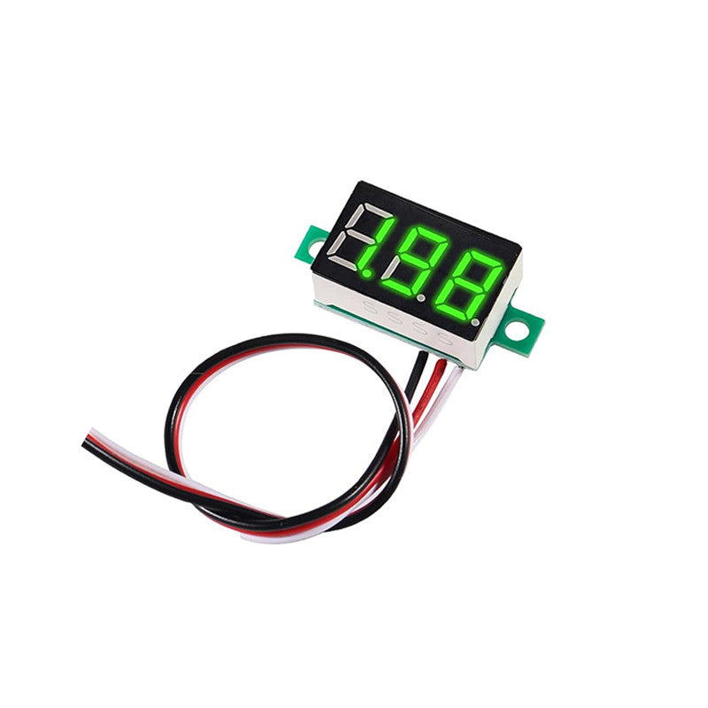 0.28 0.36 0.56 Inch 2.5V-40V Mini Digital Voltmeter Voltage Tester Meter RED/BLUE/YELLOW/GREEN LED Screen
