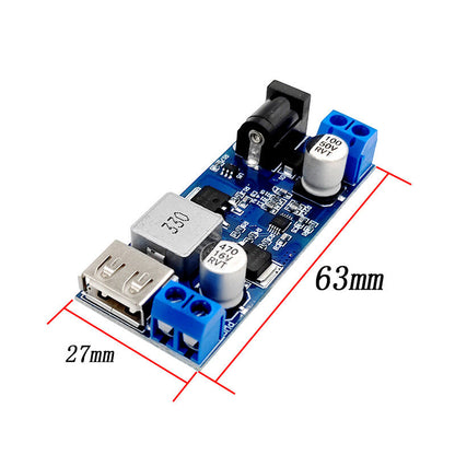 LM2596S DC-DC 24V/12V To 5V 5A Step Down Power Supply Buck Converter Replace HW-688 Adjustable USB Step-down Charging Module For Phone