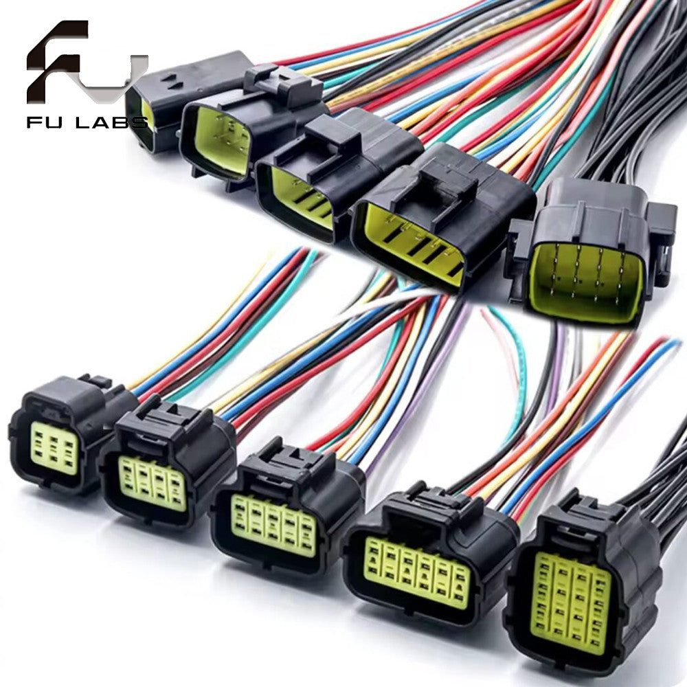 1/2/3/4/6/8/10/12/16Pin Denso Car Sealed Truck Socket Oxygen Sensor Plug Waterproof Electrical Connector Wire Harness With Cable