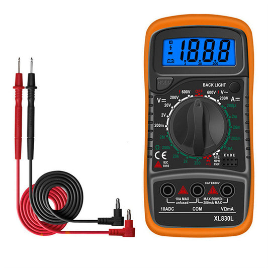 XL830L Digital Multimeter High Precision Digital Display Multimeter Electrician Multi-Function Resistance Voltage Measurement Instrument