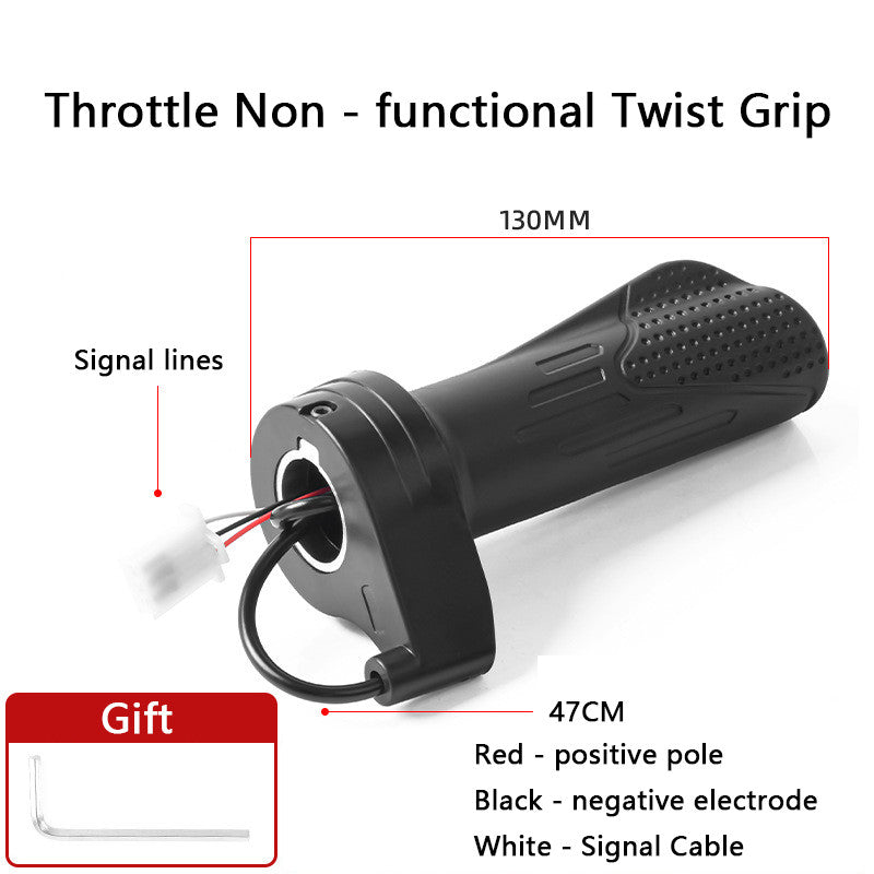 E-Bike Twist Throttle Universal Electric Scooter Parts Speed Handlebar Throttle 12V 24V Electric Twist Throttles 36V 48V Cycling Throttle Grip