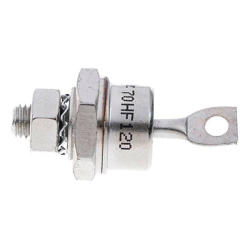 1 Pcs 70HF120 70A 1200V High Power Rectifier Metal Stud Type Rectifier Diodes Accessories