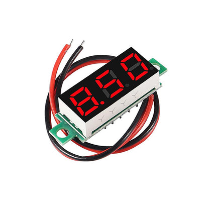 0.28 0.36 0.56 Inch 2.5V-40V Mini Digital Voltmeter Voltage Tester Meter RED/BLUE/YELLOW/GREEN LED Screen