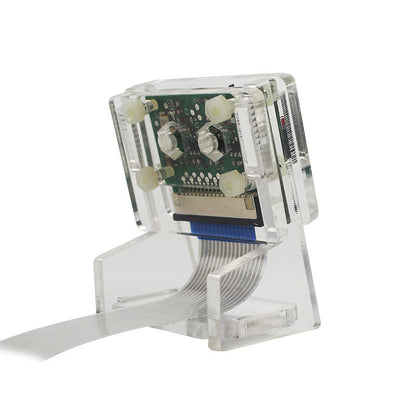 1pcs Transparent Acrylic 5MP Camera Holder Clear Support Bracket Case for Raspberry Pi 1-4 for V2 Official Camera
