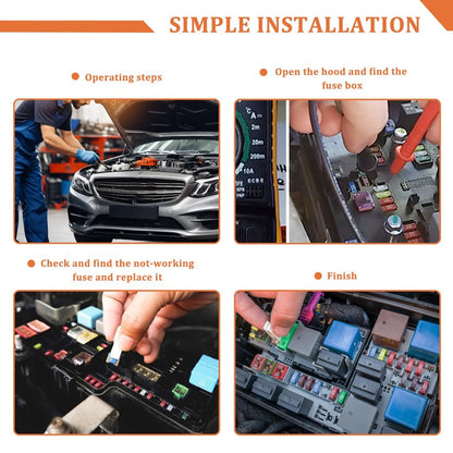 1PC PEC 15A 20A 25A 30A 40A Rectangle Car Fuse Square Auto FuseTube for Ford Mondeo Corola Mini Short Size