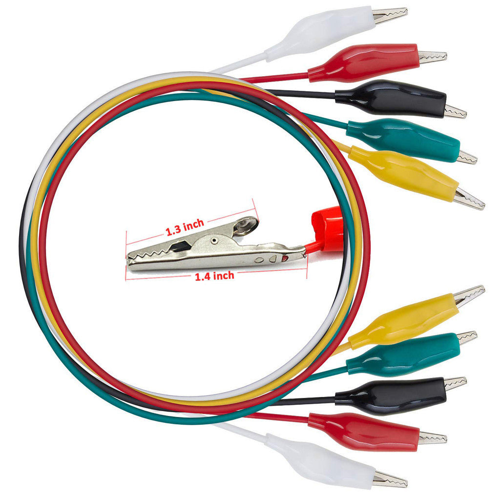 50cm Large medium small Alligator Clips Double ended Crocodile Clips Cable Wire Testing