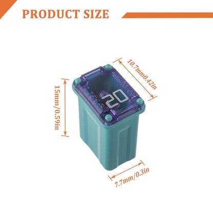 1PC PEC 15A 20A 25A 30A 40A Rectangle Car Fuse Square Auto FuseTube for Ford Mondeo Corola Mini Short Size