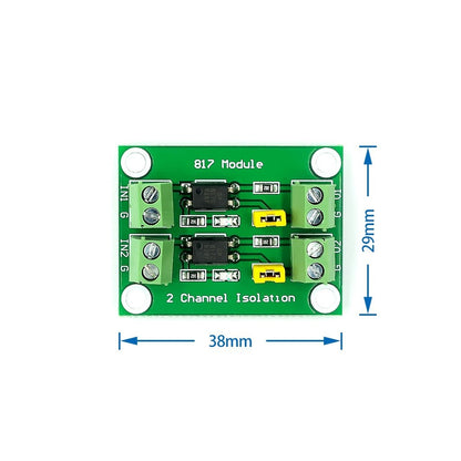 1pcs PC817 Optocoupler Isolation Board Voltage Converter Adapter Module 3.6-30V Driver Photoelectric Isolated Module