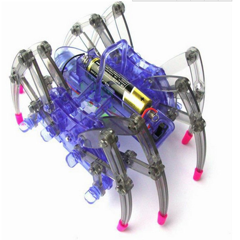 1pcs DIY Electronic Assemble Educational Toy For Children Electric Spider Robot Kid Toy