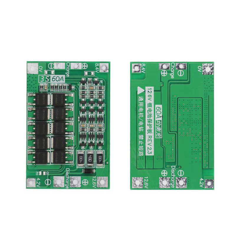 3S/4S 40A 60A Li-ion Lithium Battery Charger Protection Board 18650 BMS For Drill Motor 11.1V 12.6V/14.8V 16.8V Enhance/Balance