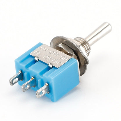 5pcs 6MM Reset Latching Toggle Switch MTS-102 5A 6A 125V 3A 250 AC Mini 3 6PIN ON-ON ON-OFF-ON Rocker Switch Lights Motors