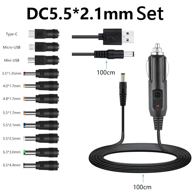 Fulabs DC 5.5X 2.1 MM Female Socket Adapter Connectors to Male Jack Plug Power Adaptor 8 pcs set