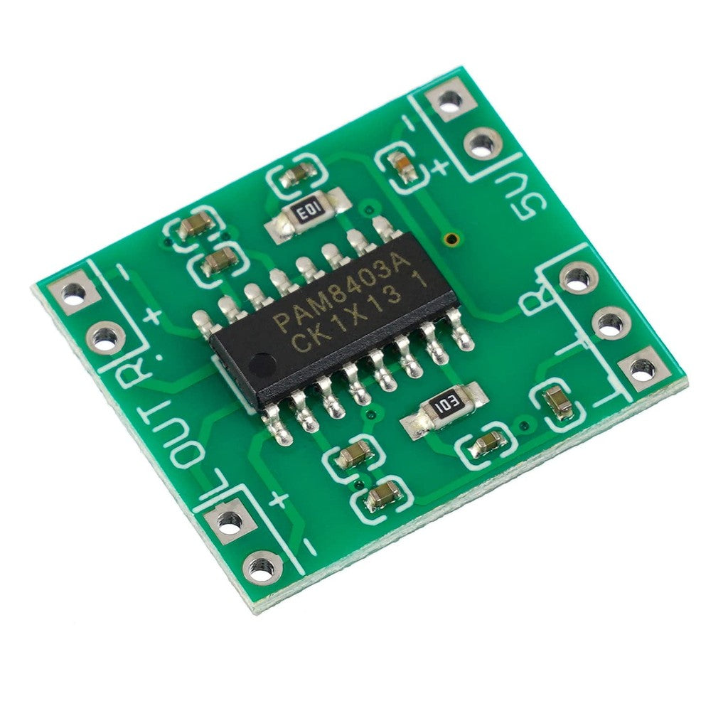 Mini PAM8403 5V Power Audio Amplifier Board 2 Channel 2 * 3W Volume Control / USB Power