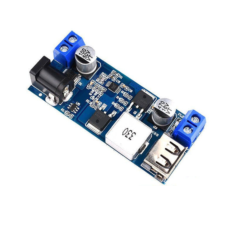 LM2596S DC-DC 24V/12V To 5V 5A Step Down Power Supply Buck Converter Replace HW-688 Adjustable USB Step-down Charging Module For Phone