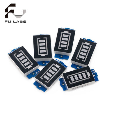 Fulabs Lithium 18650 Battery Pack Power Indicator Board 1S / 2S / 3S / 4S