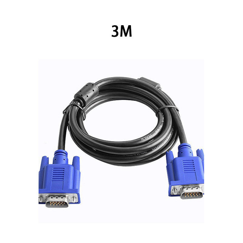 1pcs VGA cable male to male 15-pin with premium shielding for high-resolution display 1.5M 3M 5M