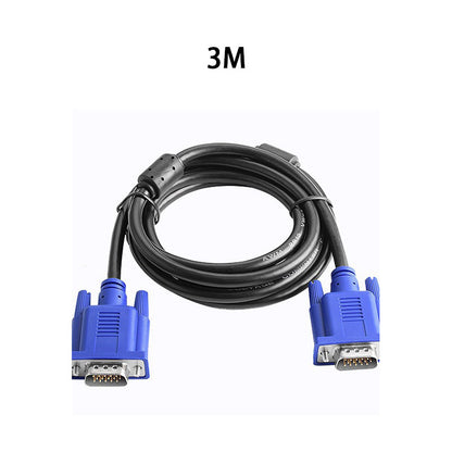 1pcs VGA cable male to male 15-pin with premium shielding for high-resolution display 1.5M 3M 5M