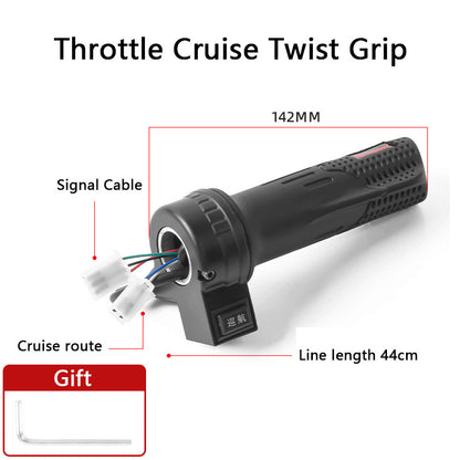 E-Bike Twist Throttle Universal Electric Scooter Parts Speed Handlebar Throttle 12V 24V Electric Twist Throttles 36V 48V Cycling Throttle Grip