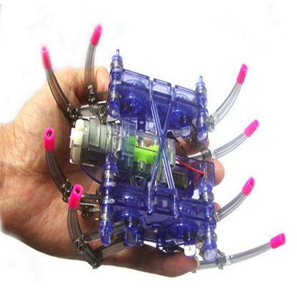 1pcs DIY Electronic Assemble Educational Toy For Children Electric Spider Robot Kid Toy