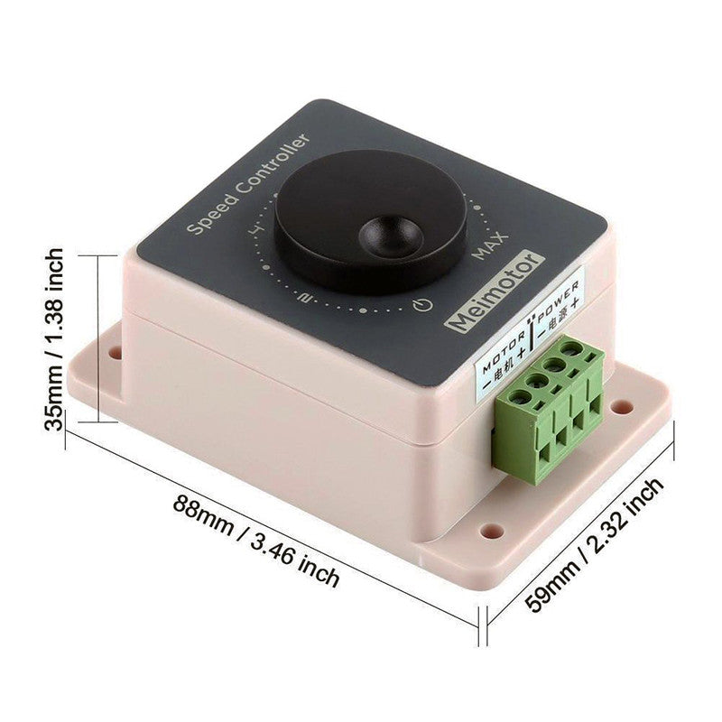 10A 12V/24V/36V/48V PWM DC Motor Governor High Power Waterproof DC Drive Speed Controller Module
