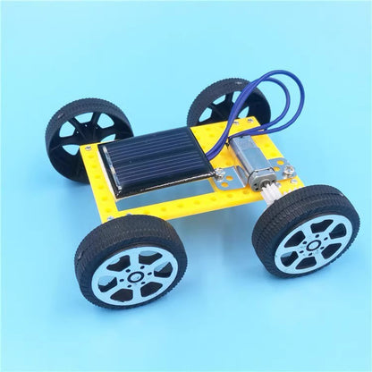 1pcs DIY Mini Solar Car Assemble Robot Kits Assembly Model