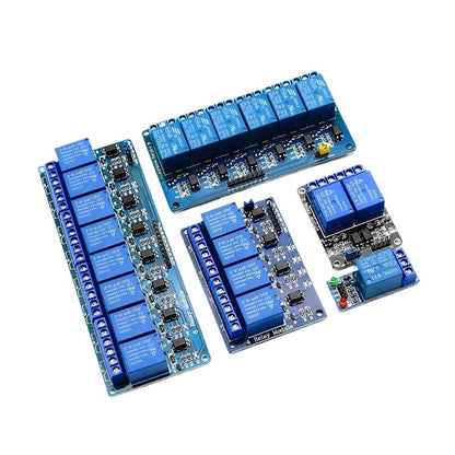 5V 12V  24V 1 2 4 6 8 Way Channel Relay Module with Optocoupler Low level AC 240V DC 30V for Arduino