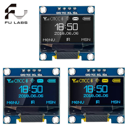 0.96 inch IIC SPI Serial White/Blue/Yellow Blue OLED Display Module SSD1306 12864 LCD Screen Board for Arduino
