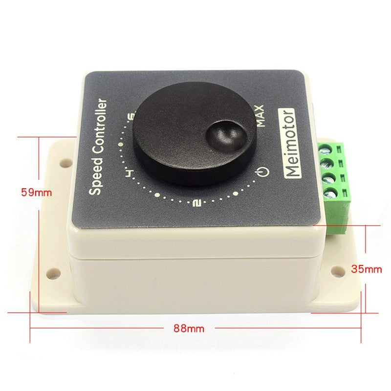 10A 12V/24V/36V/48V PWM DC Motor Governor High Power Waterproof DC Drive Speed Controller Module