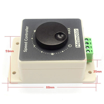 10A 12V/24V/36V/48V PWM DC Motor Governor High Power Waterproof DC Drive Speed Controller Module