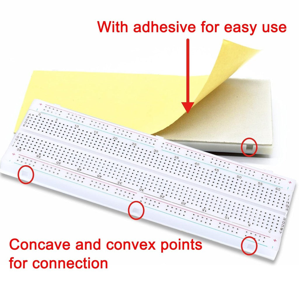 Breadboard 830 Point PCB Board MB-102 MB102 Test Develop DIY Kit Nodemcu for uno R3