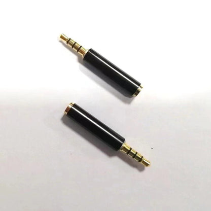 3.5mm 4-pole TRRS female to 3-pole TRS male audio adapter, suitable for computers and cameras