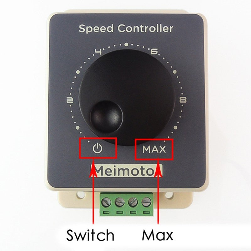 10A 12V/24V/36V/48V PWM DC Motor Governor High Power Waterproof DC Drive Speed Controller Module