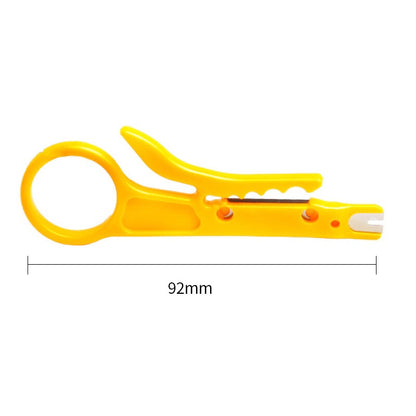 3PCS Mini Portable Wire Stripper Cutter Impact Punch Down Tool 110 Blade for Network Wire Cable