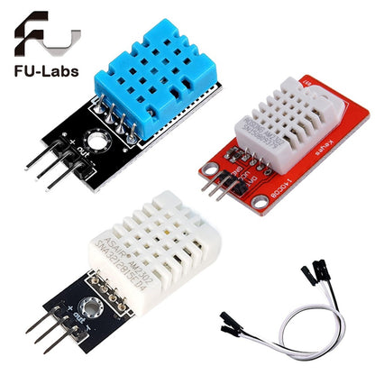 DHT11 DHT22 Digital Temperature and Humidity Sensor DHT11 module For Arduino RED BLACK BLUE  Original probe DHT22