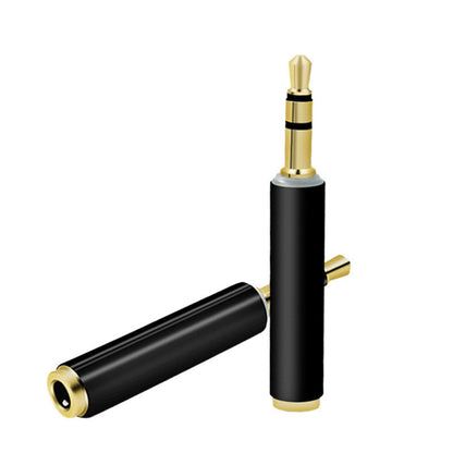 3.5mm 4-pole TRRS female to 3-pole TRS male audio adapter, suitable for computers and cameras