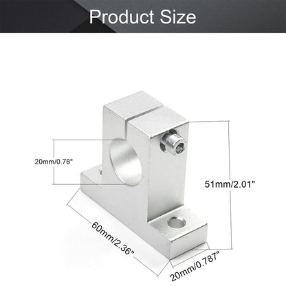 SK8 SK10 SK13 SK20 SK25 8mm linear ball bearing rail shaft Side Blocks support XYZ Table CNC 3D printer