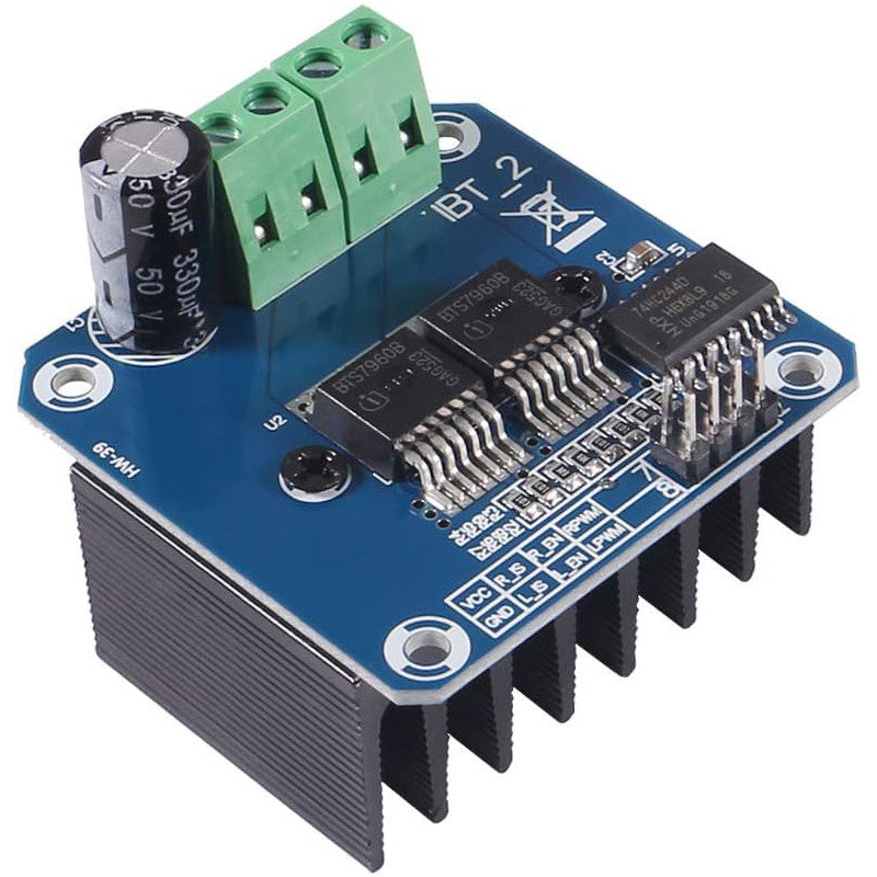 Double BTS7960 43A H-bridge High-power Motor Driver module/ diy smart car Current diagnostic for Arduino