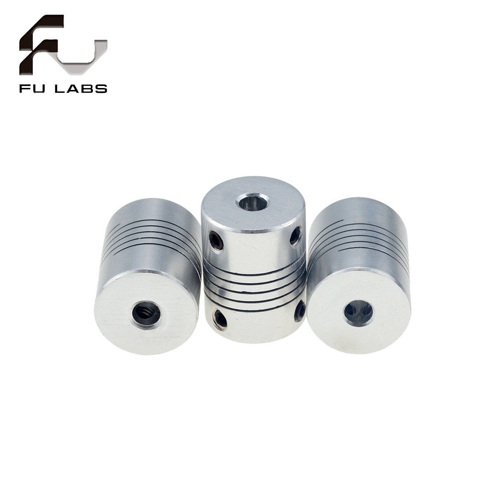 Aluminum Z-axis Flexible coupling for 3D printer stepper Motor shaft couplers, D19L25, 3mm, 4mm, 5mm, 6mm, 6,35mm, 8mm, 10mm