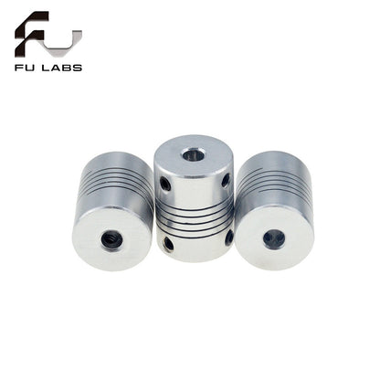 Aluminum Z-axis Flexible coupling for 3D printer stepper Motor shaft couplers, D19L25, 3mm, 4mm, 5mm, 6mm, 6,35mm, 8mm, 10mm