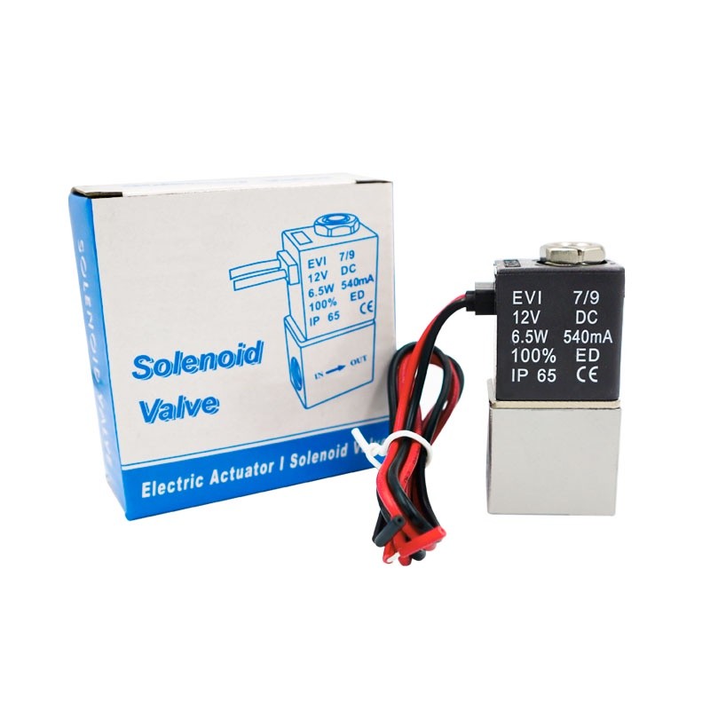Solenoid Valve 1/4" 1/8" 2 Way Normally Closed Direct-Acting Pneumatic Valves For Water Air Gas Hot DC 12V 24V 110V 220V