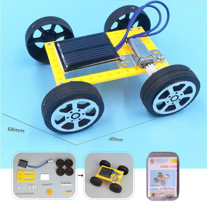 1pcs DIY Mini Solar Car Assemble Robot Kits Assembly Model