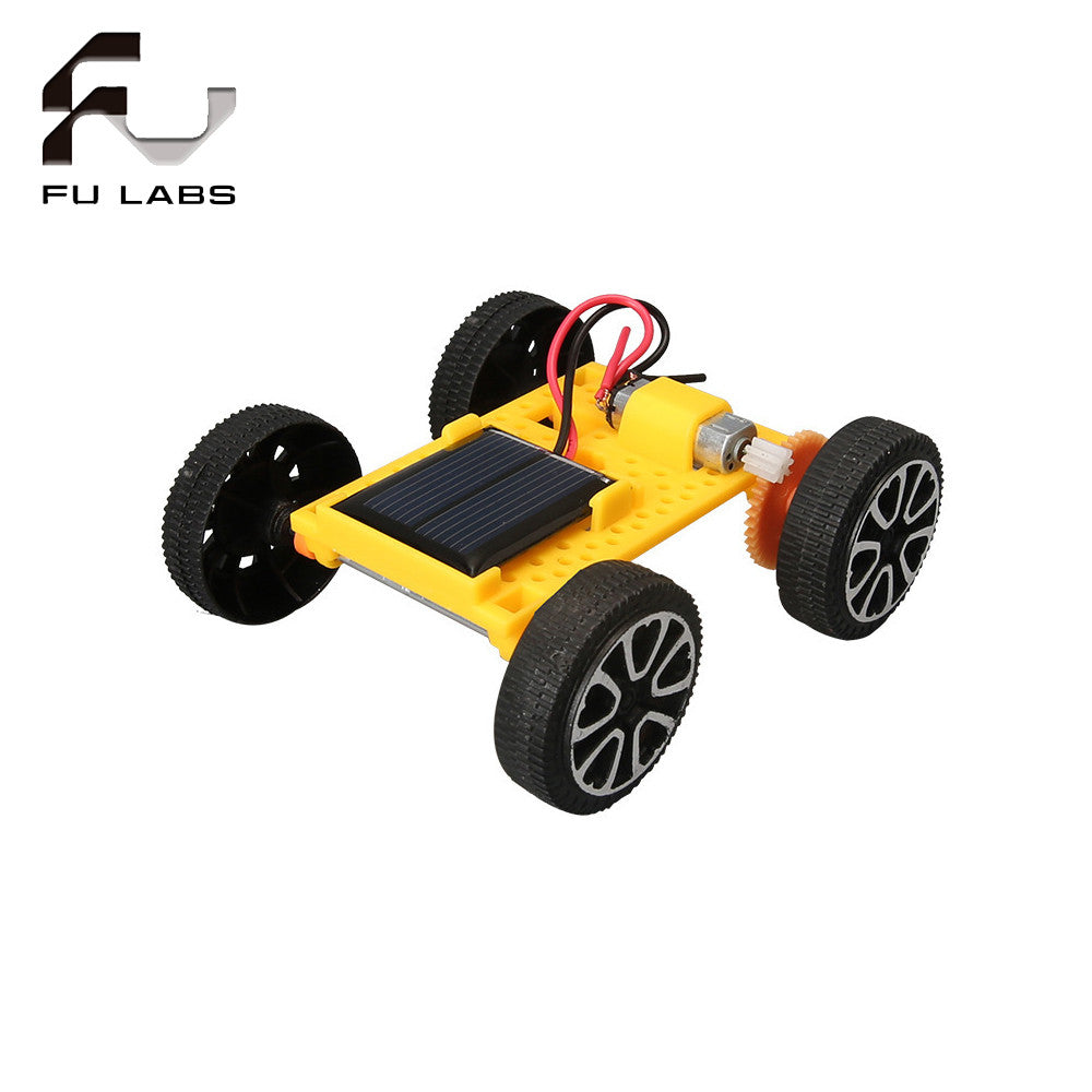 1pcs DIY Mini Solar Car Assemble Robot Kits Assembly Model