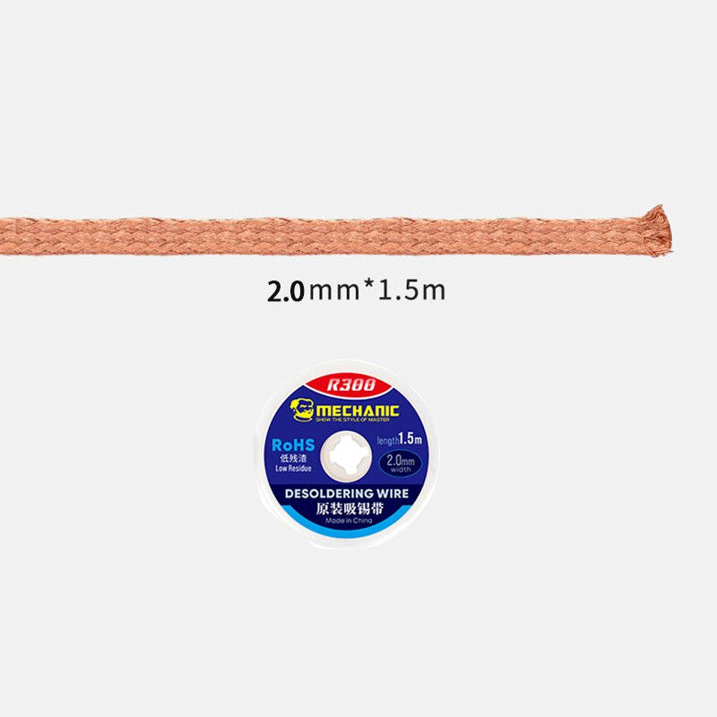 1.0-4.0MM MECHANIC Solder Wick Remover Desoldering Wire Desoldering Braid BGA Soldering Tools