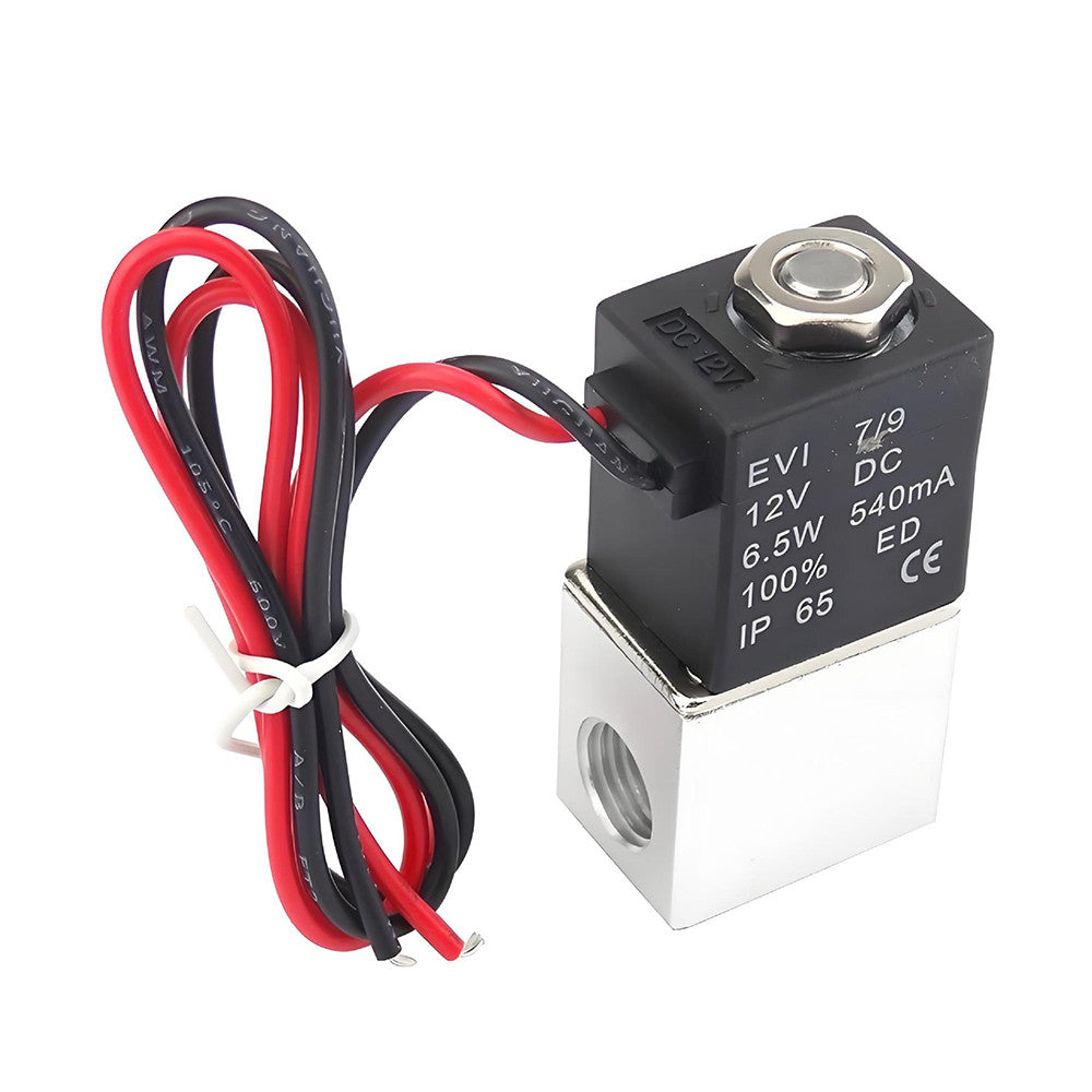 Solenoid Valve 1/4" 1/8" 2 Way Normally Closed Direct-Acting Pneumatic Valves For Water Air Gas Hot DC 12V 24V 110V 220V