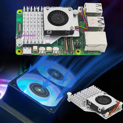 Raspberry Pi 5 Active Cooler Official Fan Heatsink Useful Cooling Radiator